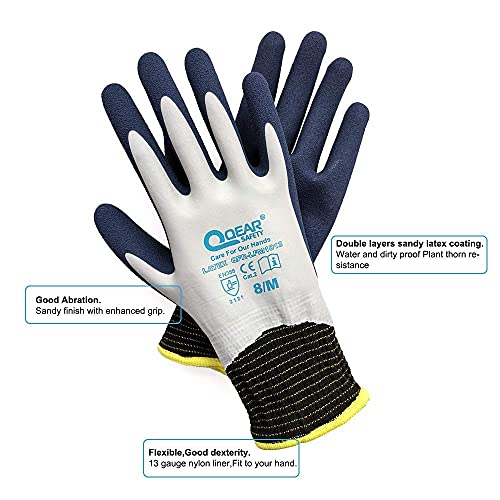 Qqearsafety Waterproof Gardening Gloves For Women And Men, Thorn Proof, 1 Pair (Small/7") #TOP1