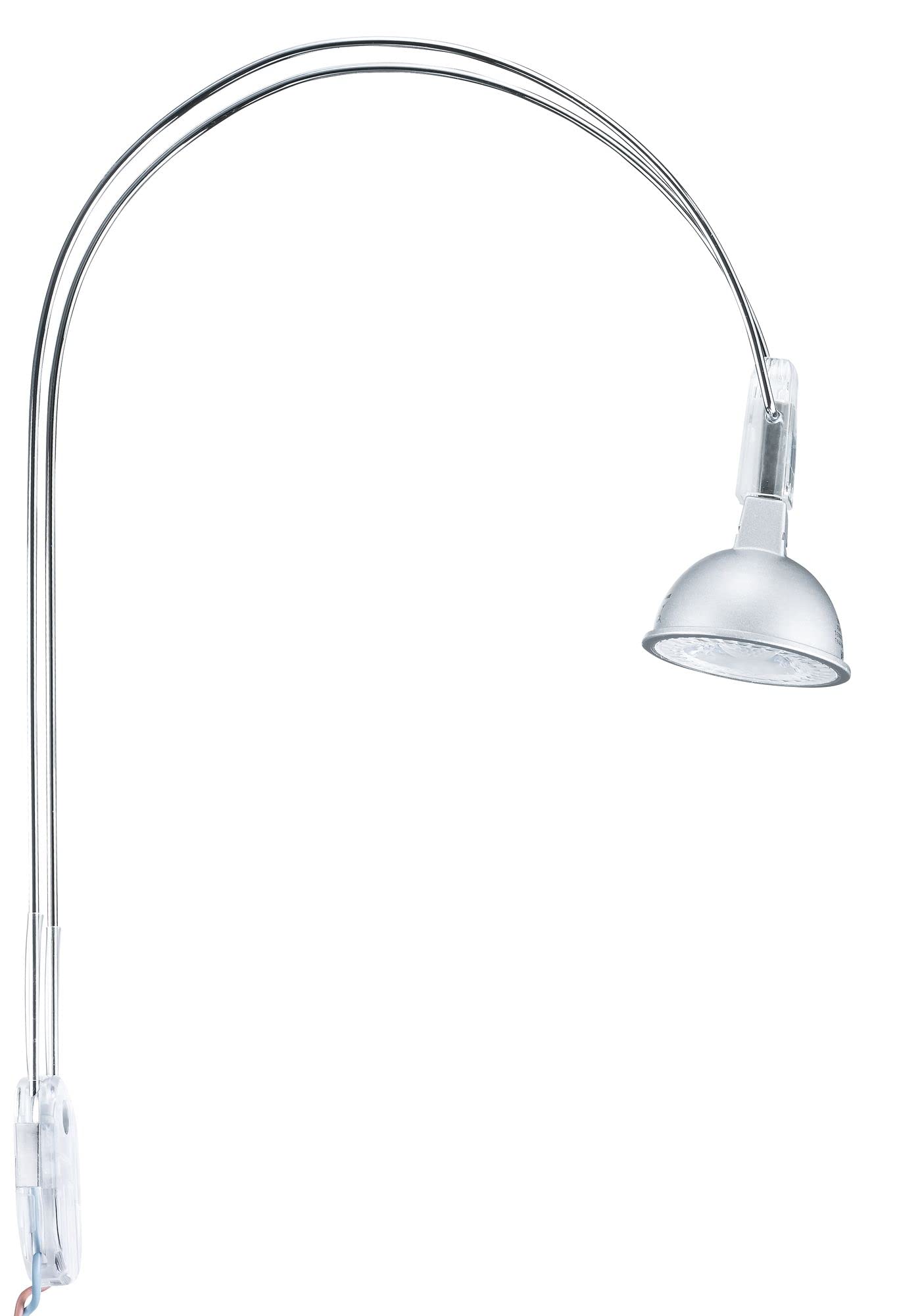Paulmann 99908 Galeria Lampada a Led Per Specchio, Per Bagno, Cromato, 2 Lampadine da 4 W Gu5.3, In Metallo