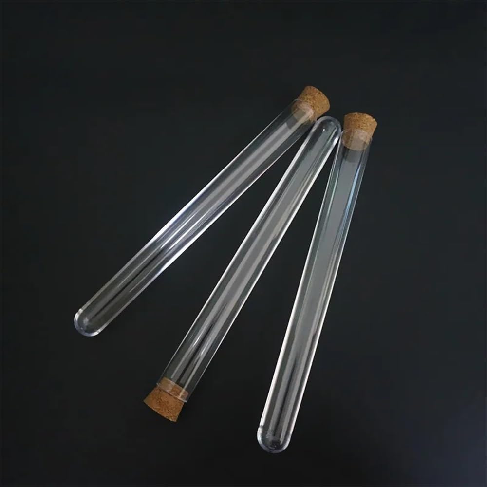 100 szt./opakowanie 18 x 180 mm 30 ml okrągła dolna plastikowa tuba z twardą przezroczystą fiolką do pakowania laboratorium