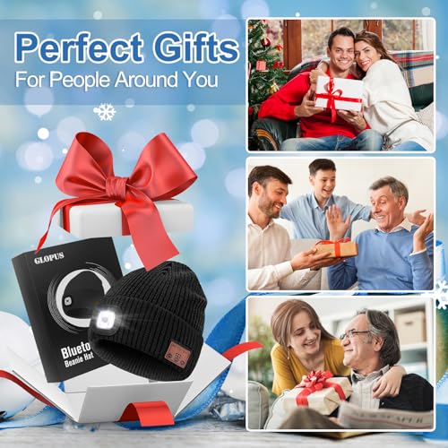 Bluetooth Beanie Hat with Light, Gifts for Men, Stocking Stuffers for Men - image 2