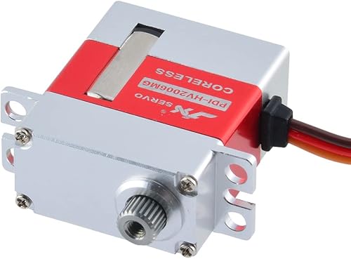 Miniatura 6 de JX PDI-HV2006MG 13.7lbs Metal Gear Full CNC sin núcleo HV Servo digital para RC Glider 500 Class Heli Tail y Swashplate