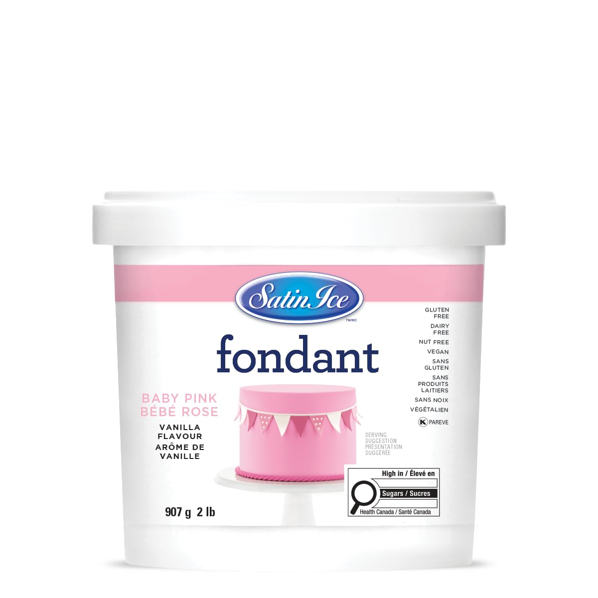 Satin Ice Black Fondant, Vanilla, 1 Kilogram — view 43
