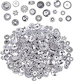 Bali Style Antique Tibetan Silver Findings Jewelry Making DIY Metal Alloy Spacer Beads Beads - Metal Package of Approx 200-260pcs Color: Tibetan Silver