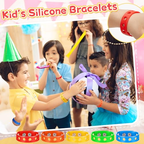 Bracelets à breloques en silicone pour petits poignets avec taille réglable