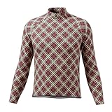 Maillot Ciclismo Hombre Manga Larga Secado Rápido Camiseta Ciclismo Respirable MTB Maillot Bici Hombre Ropa Bicicleta(Red-1,X-Large)