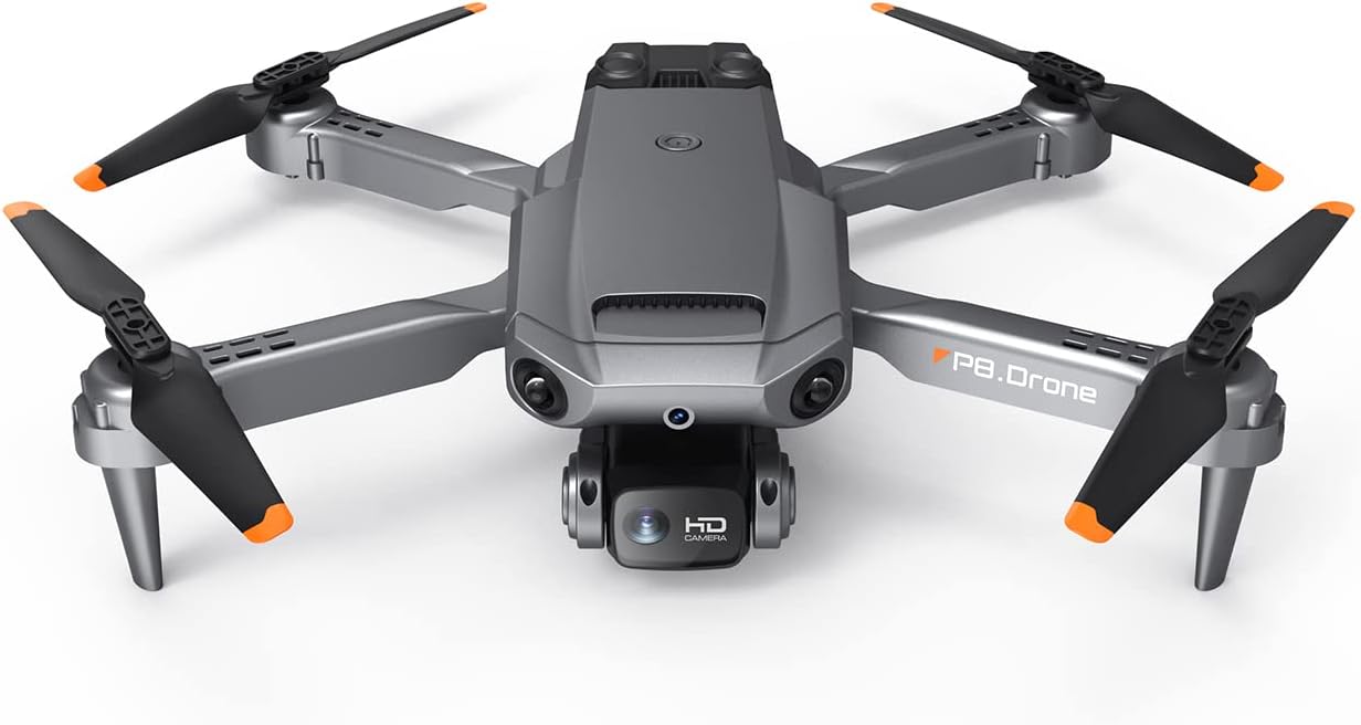 RC Drone with Camera 4K Dual Camera RC Quadcopter with Function 4 Sided Obstacle Avoidance Waypoint Flight Gesture Control Storage Bag