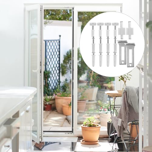 Kit de Herrajes para Puerta Bifold Toddmomy con Pivot Superior Metálico y Ruedas para Puerta de Clóset, Estable y Seguro para Hogares, Oficinas y Espacios Comerciales miniatura 3