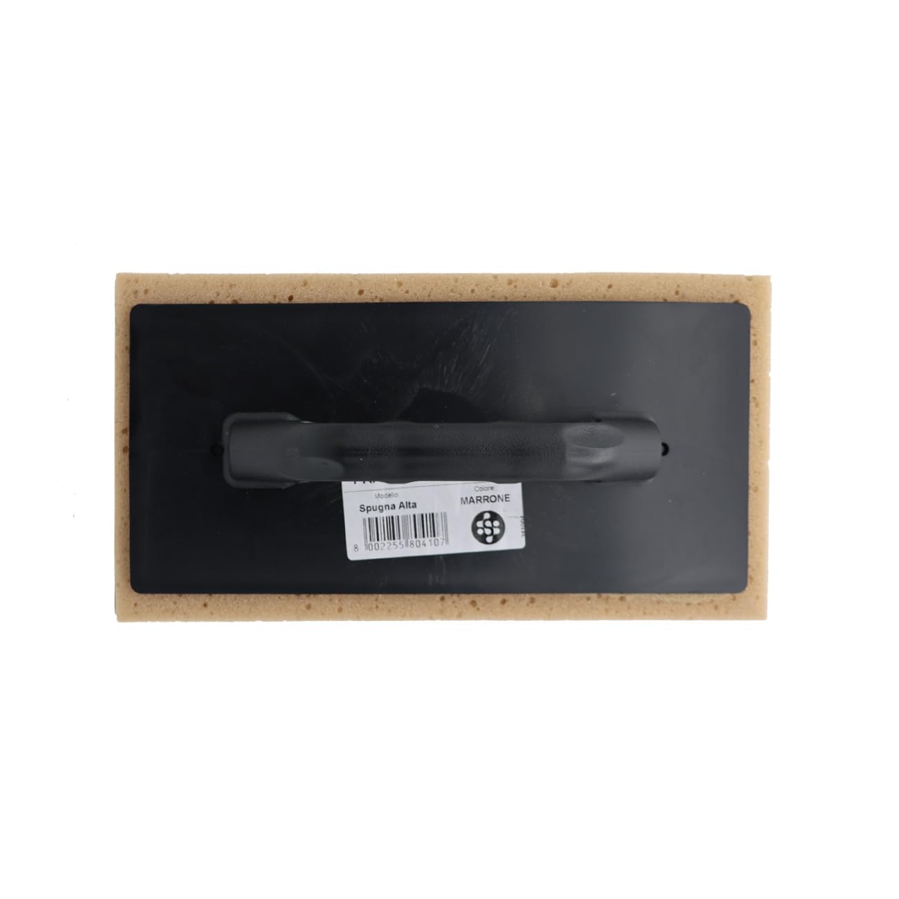 3240 Frattazzo in plastica con spugna e manico ergonomico. Dimensioni 130x290x40 mm. Colore Nero.