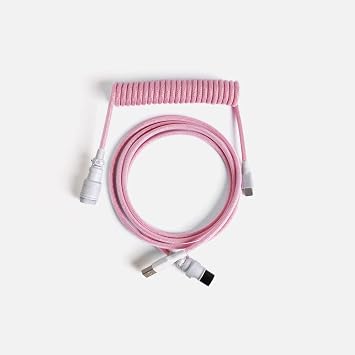 Azio Custom Mechanical Keyboard USB-C Cable, French Pink ACD903
