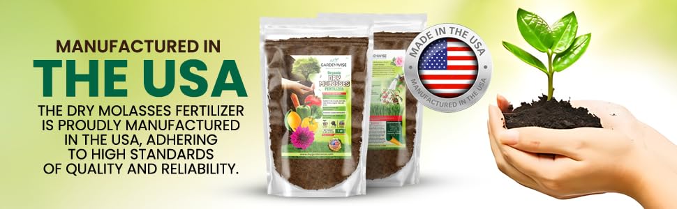 Miniatura 7 de GARDENWISE Melaza seca - Bioestimulante orgánico vegetal para una zona radicular mejorada, vitalidad vegetal y salud próspera del suelo, ideal para