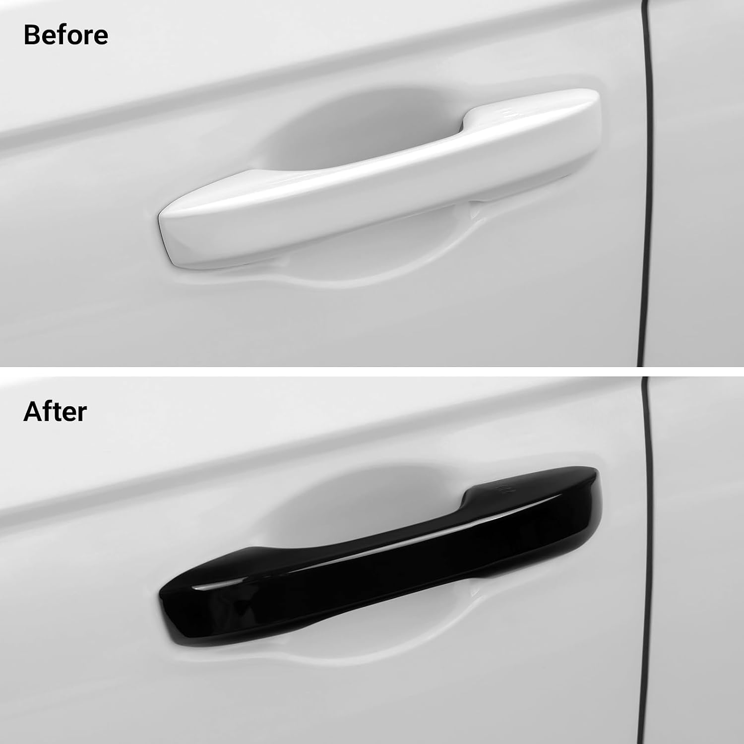 Car Door Handle Cover Protector Compatible with Honda 2022-2026 Civic Sport & 2023-2026 Accord/HRV/CRV Hybrid (Include HEV) Accessories Glossy Black ABS Material