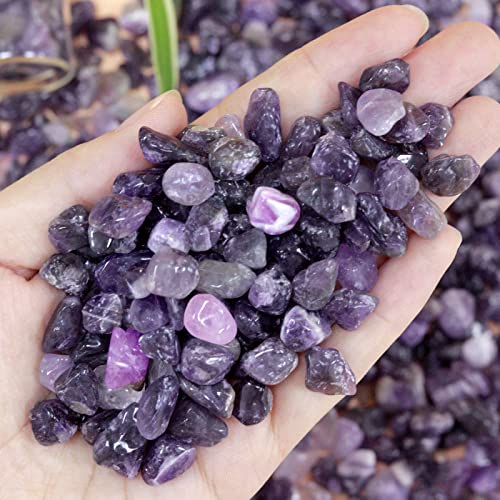 Image of Amethyst Healing Crystal Chips Bulk Gemstones Sets Tumbled Chips Crushed Stones Crushed Crystals Natural Rocks for Fountain Rocks Decoration Reiki Energy Balancing Meditation Aquarium Gravel 0.44lb