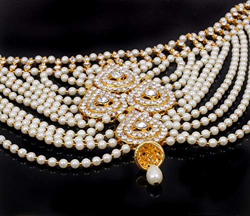 SANARA-Jewellery-Designer-White-Color-Gold-Plated-Saree-Sari-Pearl-Blouse-Back-Accessories-Jewelry-Brooch-Pin-For-Girls-Women