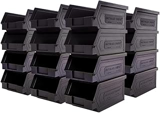 24 Pack Plastic Storage Bins, Hanging, Stackable, Storage Organizer Bin ...