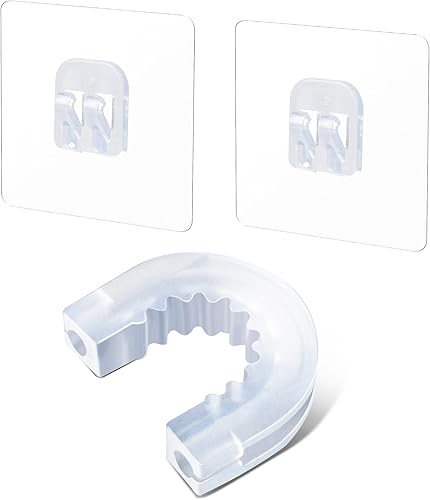 Conector de ducha de baño con 2 calcomanías adhesivas, artículos simples para el hogar, soporte de gancho para cesta de ducha, estante de baño