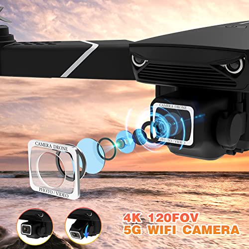 Faltbare GPS-drohne Mit 4k Uhd-Kamera Für Erwachsene mit, 5G WiFi FPV-übertragung, Folge mir, Rundflug, Start/Landung… – Bild 5