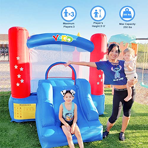 Yard Bounce House Inflatable Bouncy Castle Star Jumping House Outdoor Indoor With Slide Heavy Duty Blower Backyard Extra Thick Material Jumper For Kids #TOP3