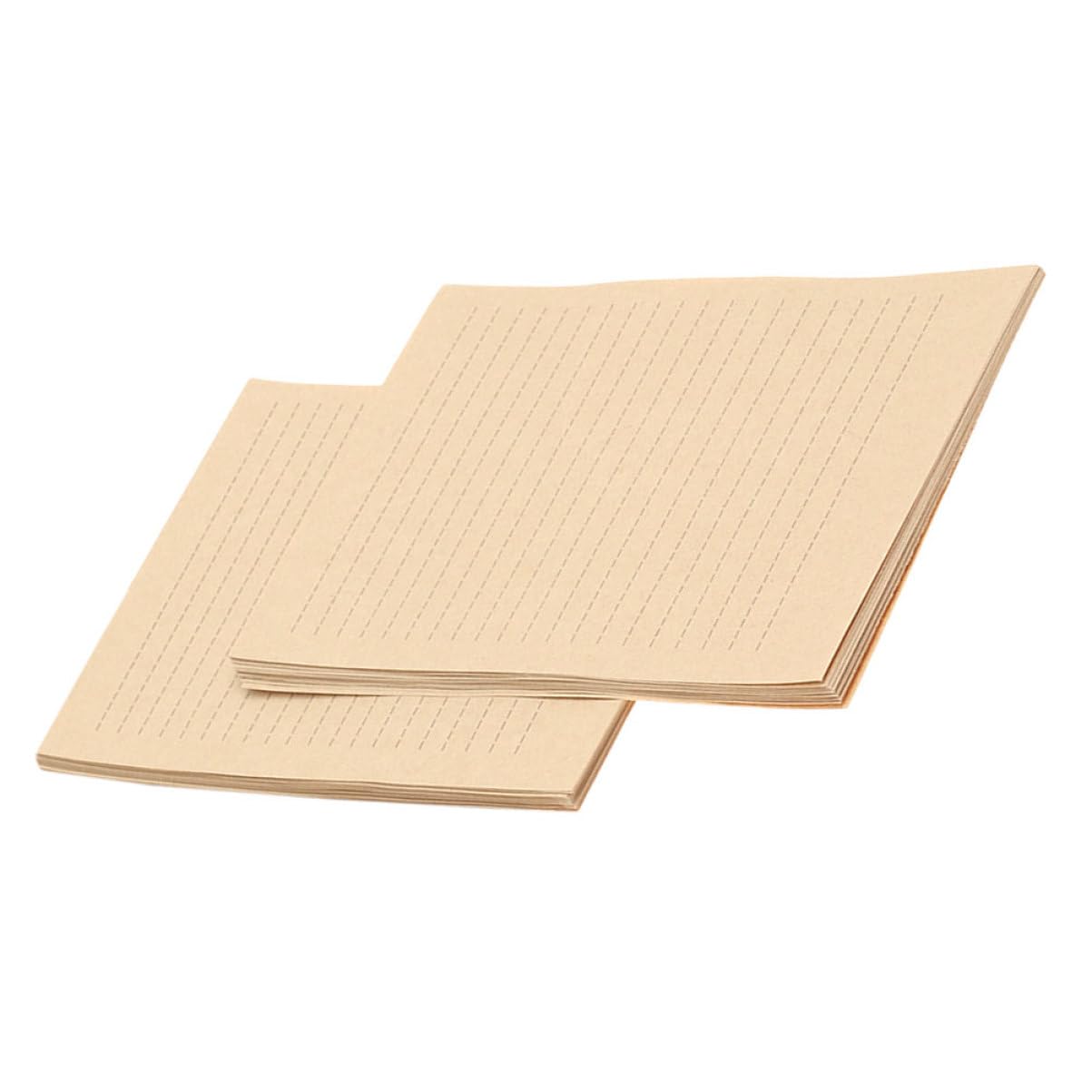 Sewroro Papier à Lettres Vintage Kraft Ligné 200 Pièces Format A5