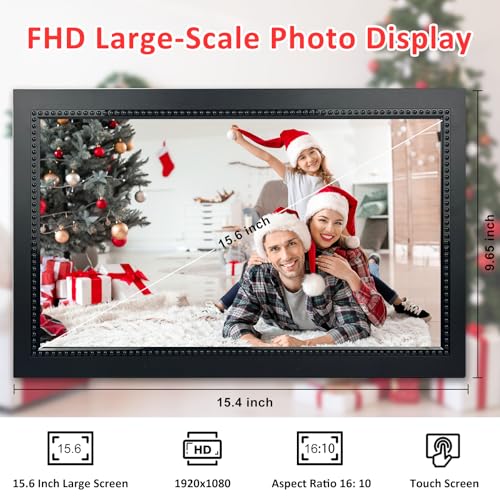 156-Inch-WiFi-Digital-Picture-Frame-with-19201080-IPS-HD-Touch-Screen-Digital-Picture-Frames-32-GB-Storage-Birthday-Gifts-for-Women-Share-Moments-Instantly-Via-Frameo-App-from-Anywhere 156 Inch WiFi Digital Picture Frame with 19201080 IPS HD Touch Screen Digital Picture Frames 32 GB Storage Birthday Gifts for Women Share Moments Instantly Via Frameo App from Anywhere