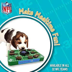 Pets first nfl tennessee titans puzzle toy puzzle treat dog toy interactive dog treat toy dog puzzle   cucciolini doodles