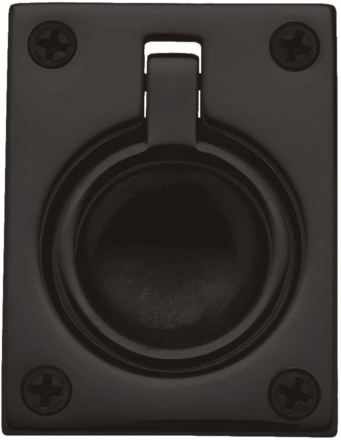 Baldwin 0394.102 Flush Ring Door Pull for Sliding Doors, Oil Rubbed Bronze