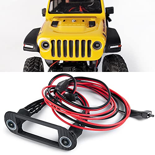 ZuoLan RC Front Light Lamp White LED Headlight Set for Axial SCX24 AXI00005 Gladiator 1/24th RC Crawler Car Upgrades