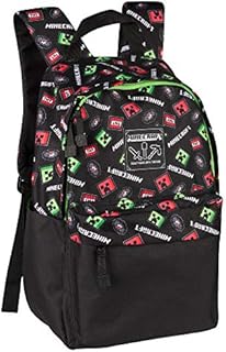 JINX Minecraft 17 Creepy Things Backpack Green, Black, 8488
