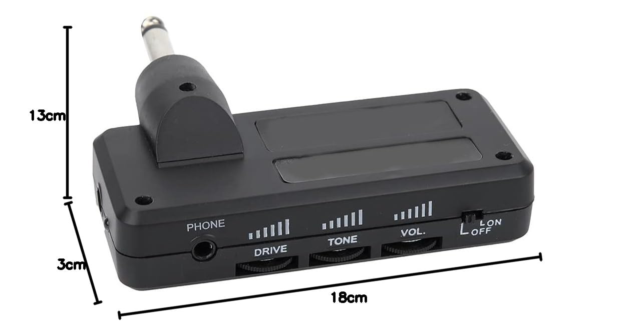ZJchao Gitarrenverstärker, Kopfhörerverstärker -Zubehör Mini -Gitarrenverstärker mit 3.5 Audio Kabel Mini -Gitarren -Kopfhörer -Kopfhörerverstärker -Musikinstrumenten