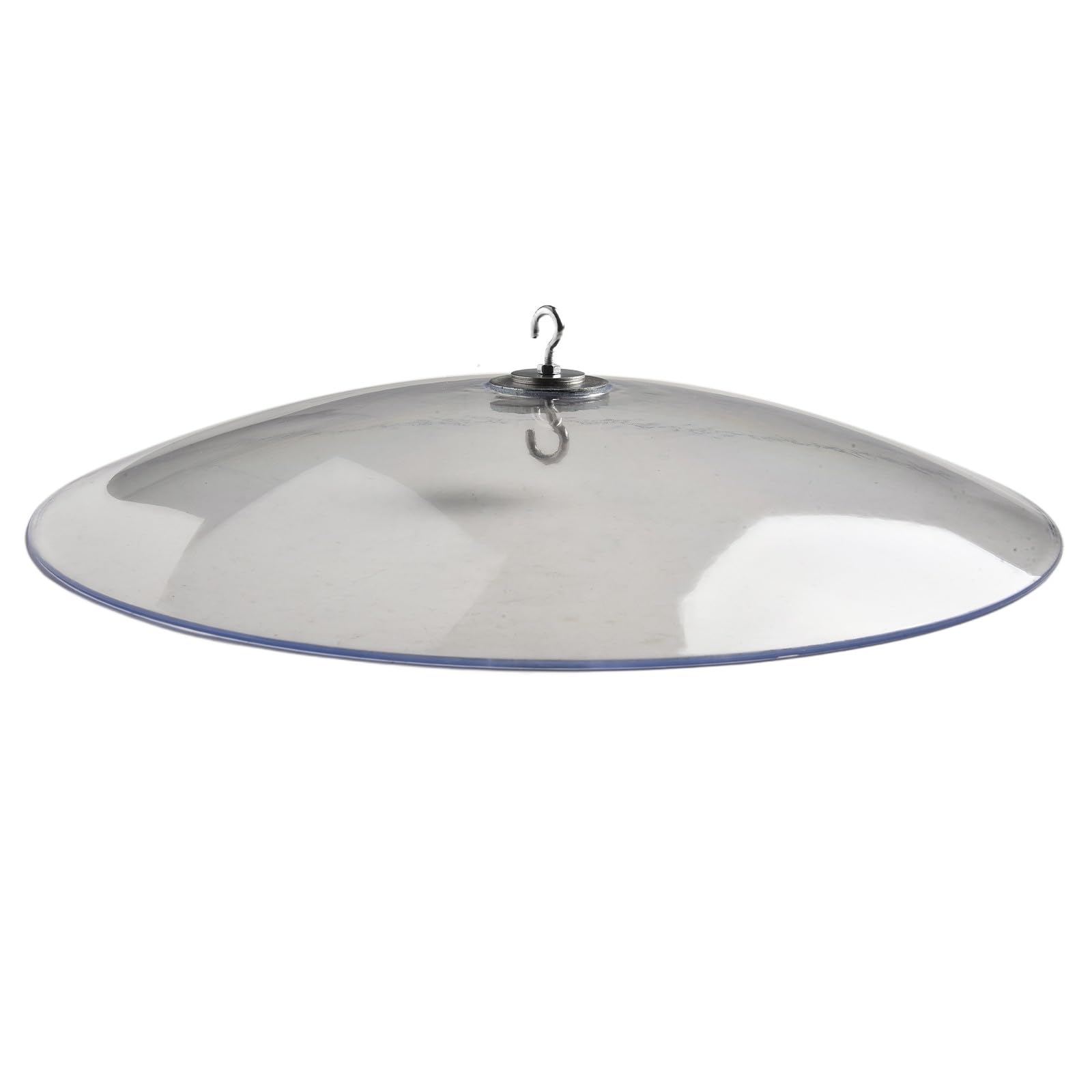 Mangeoires à oiseaux sauvages en plastique transparent pour déflecteur d'écureuil et protection contre les intempéries, 33 cm de diamètre