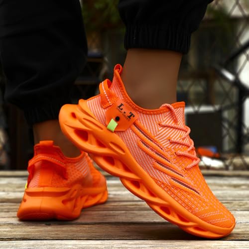 Image of DLWKIPV Men Running Shoes Men's Tennis Shoes Lightweight Breathable Fashion Sneakers Non Slip Workout Gym Shoes for Running