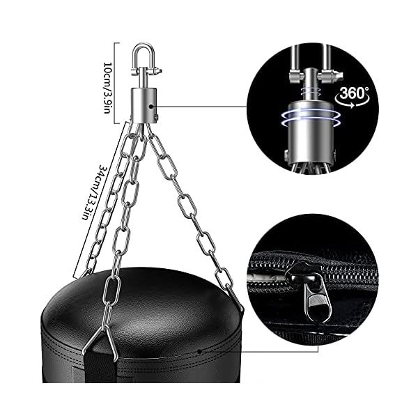 XDDIAS Punching Bag with Stand, 70'' Freestanding Punching Bag for Adult, Heavy Boxing Bag with Suction Cup Base Kickboxing Bag for MMA Muay Thai Fitness