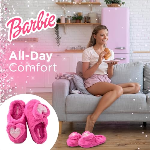 Barbie Womens Slippers Fuzzy House Slippers for Women Outdoor and Indoor Soft Plush3