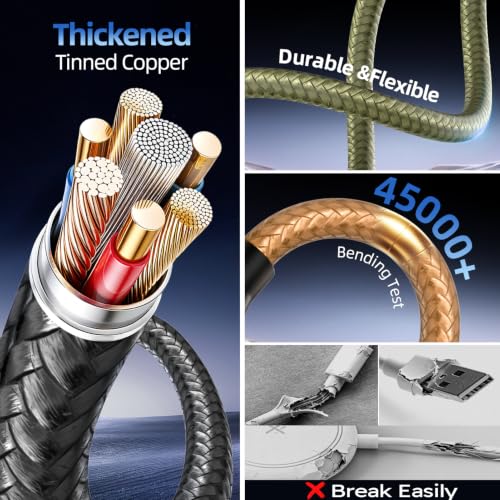 Image of Travel Essentials Triple USB C 4in2 Multi Charging Cable for iWatch Charger