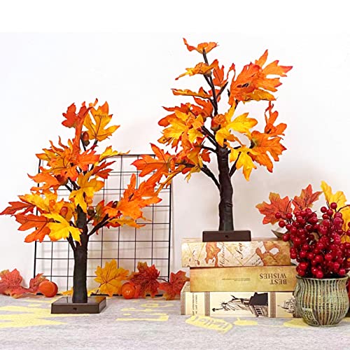 Fallmapletreewith48ledsbatteryoperatedlightupartificialpumpkinsmapleacorntreeforfallthanksgivingtableharvesthomeindoordecoration2pack Urban Country Home Decor Fall maple tree with 48 leds battery operated light up artificial pumpkins maple acorn tree for fall thanksgiving table harvest home indoor decoration 2 pack urban country home decor