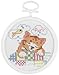 Janlynn Dreaming Kitty Mini Counted Cross Stitch Kit