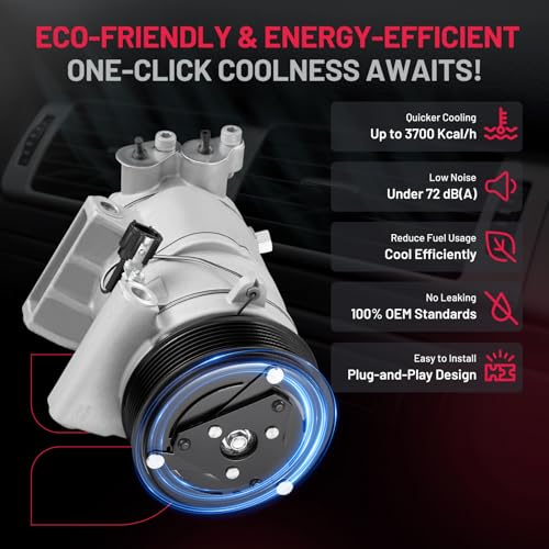 BDFHYK Air Conditioning A/C Compressor with Clutch Compatible with Infiniti QX80 2014-2022, QX56 2004-2013, Compatible with Nissan Armada 2005-2022, NV2500 NV3500 12-21, Pathfinder 08-12, TITAN