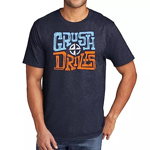 Innova Discs Crush Drives Short Sleeve Disc Golf T-Shirt - Navy Blue - M