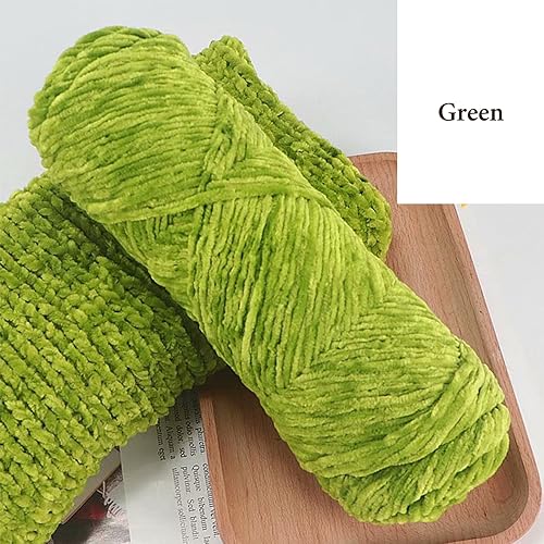 5pcs Yarn Velvet Knitting Yarn Super Soft Crochet Ball Craft Multi Colors(Blue, Pink, Green, Khaki,Orange-Red) - Image 4