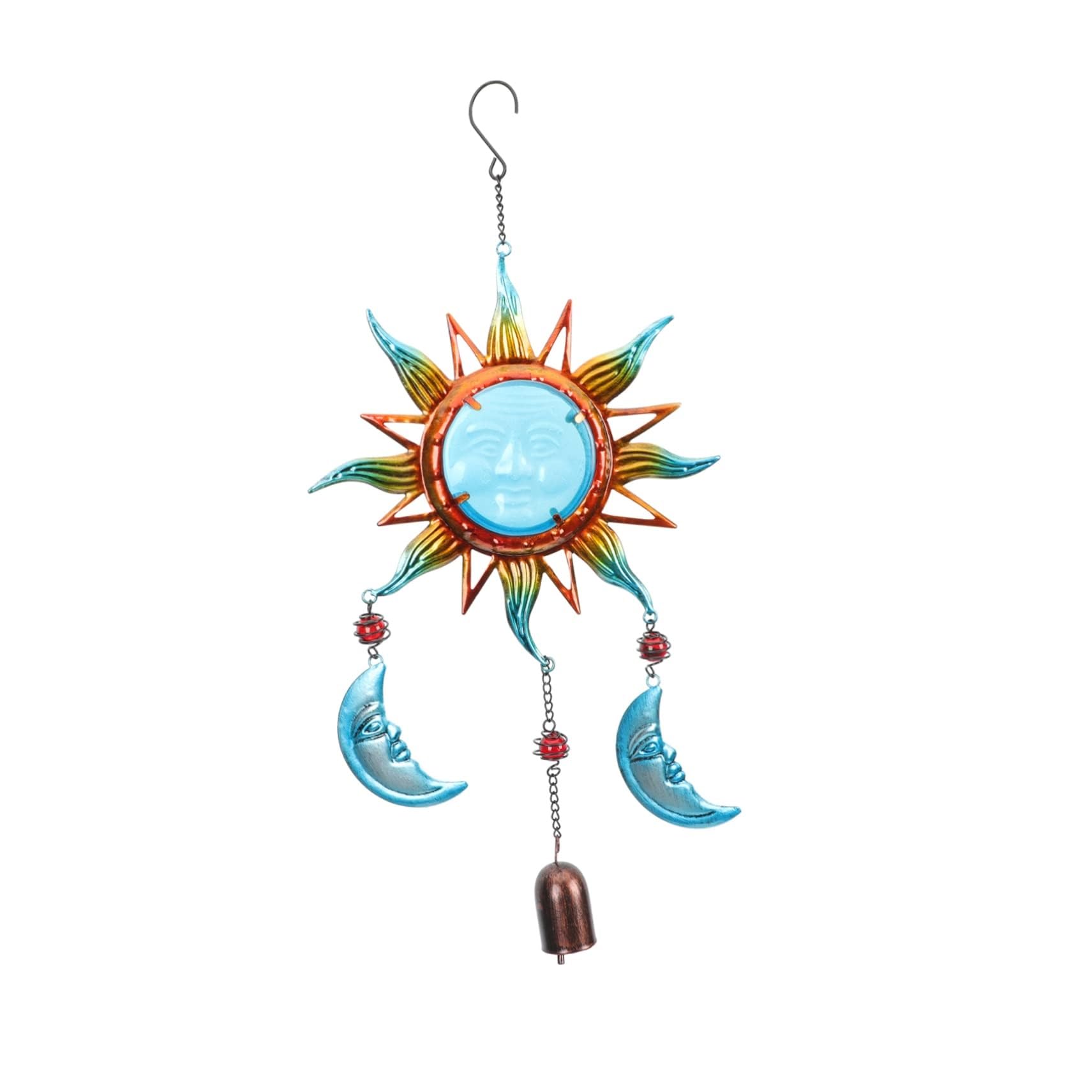 Wind Chime Sun Wind Chimes Moon Windchimes Window Hanging WindChime Pendant Decorative Wind-Bell Windchime(Blu)