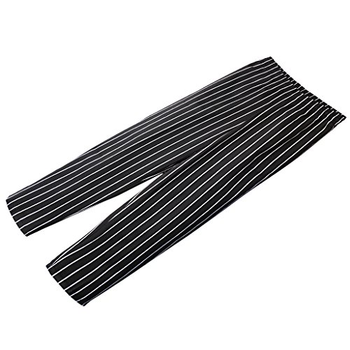 MagiDeal Unisex Pantaloni da chef Cuoco Ristorazione Uniformi da Lavoro Ristorante Più Dimensioni - M