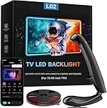 LED TV Backlight, 5.5m Cuttable TV Backlight with Sensor for 75-85 Inch TVs & PC Monitors, LED Lights that Sync with TV, Smart App Control, Game and Music Sync, RGB LED Strip Lights for Home Theater