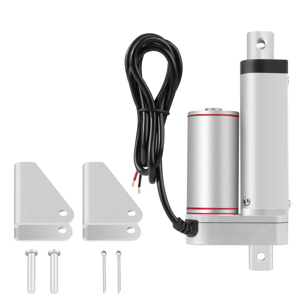 Keenso Attuatore Lineare della Corsa Elettrica 24V - Potente Trasmissione a Motore a Magnete Permanente - Interruttore di Tratto Integrato per Letto Elettrico, di Nozze