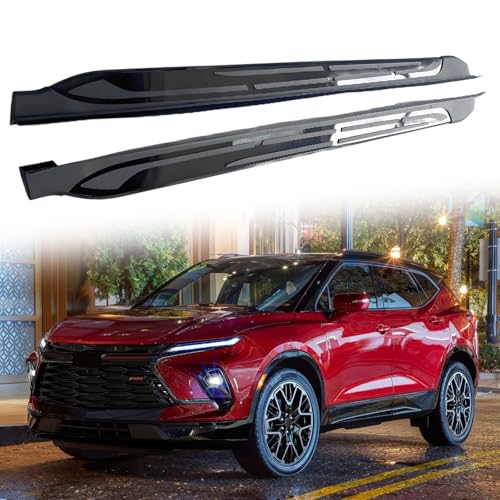 Marchepieds latéraux de qualité premium pour Chevrolet Blazer noir