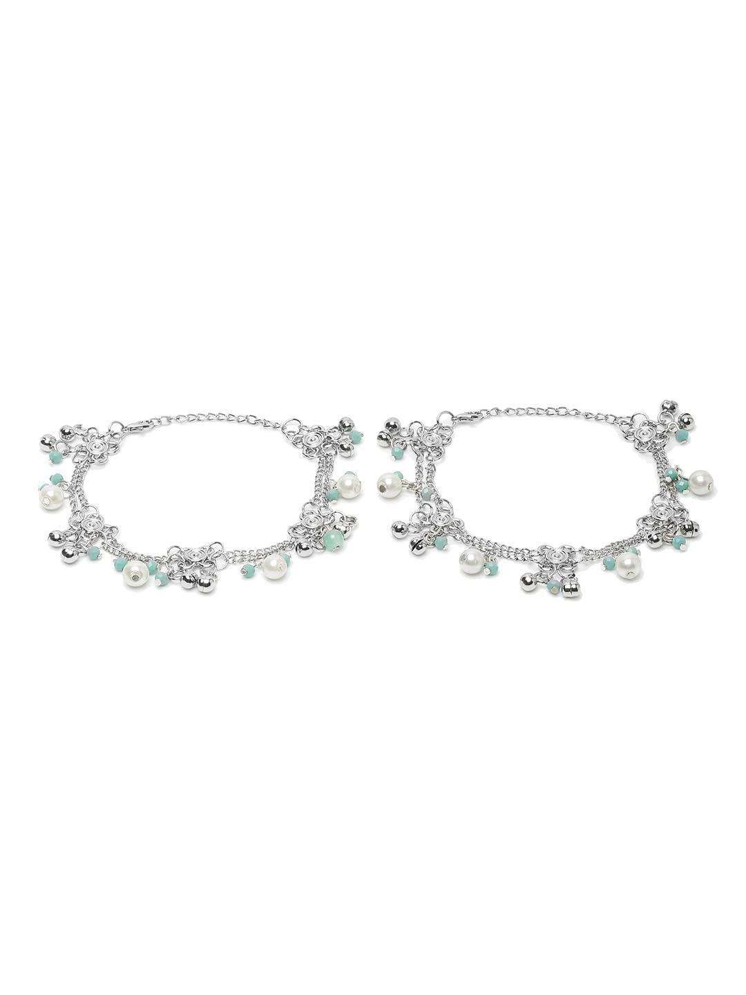 German Silver Plated Anklets for Women