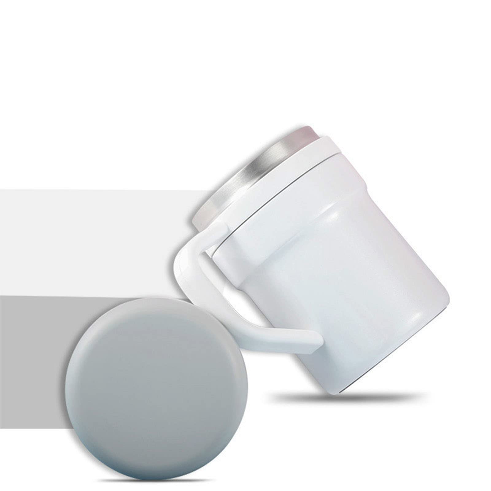 Taza de café de 320 ml con agitación automática, de Acero Inoxidable, con Calentamiento magnético, para café y Leche.