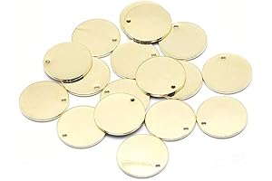 KISSITTY 60 Pieces Rectangular Aluminum Blank Tags 2 mm Thickness Gold Stamping...