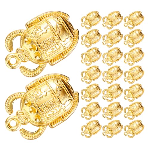 MUELODSIC 25 Pièces Lot de Pendentifs Scarabée Égyptien Doré Vintage Breloques pour Création...
