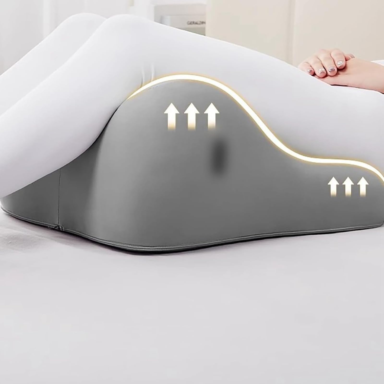 Oreiller Liebora, Butt Cushion for Couples,Pillowcase Wedge Pillow Memory Foam,Provides Intimate Support,Fast Rebound After Impact,Suitable for Home Use,Neck Waist Relief Ideal for Sitting and Lying