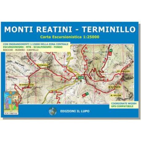 Terminillo e monti reatini. Carta escursionistica