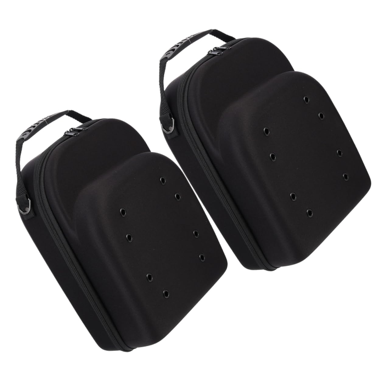 OFFSCH 2pcs Baseball Cap Storage Organizer Sturdy Hat Carrier Case for Travel Compact Portable Design for Men Women Protects Hats from Damage Black